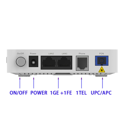 AN5506-02-B 1GE 1FE 1Tel GPON EPON ONT Optical Network Terminal XPON ONU  English FTTH Modem