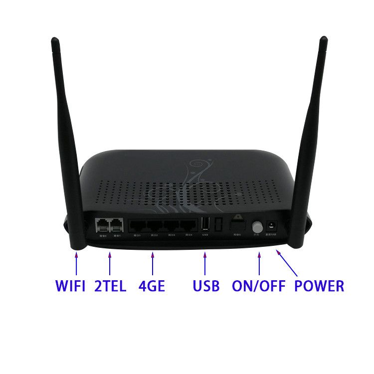Fiberhome AN5506-04f ONU ONT Router 4GE 2TEL For FTTH FTTB FTTX Network